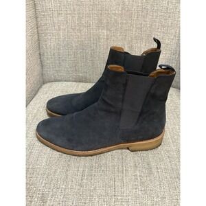 Men's Oro Suede Chelsea Boots Blue Size 12‎